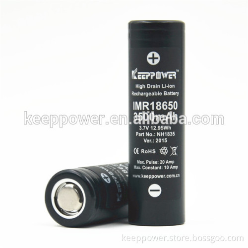 IMR18650 3500mAh 3.7V 20A discharge 18650 vaporizer battery NH1835